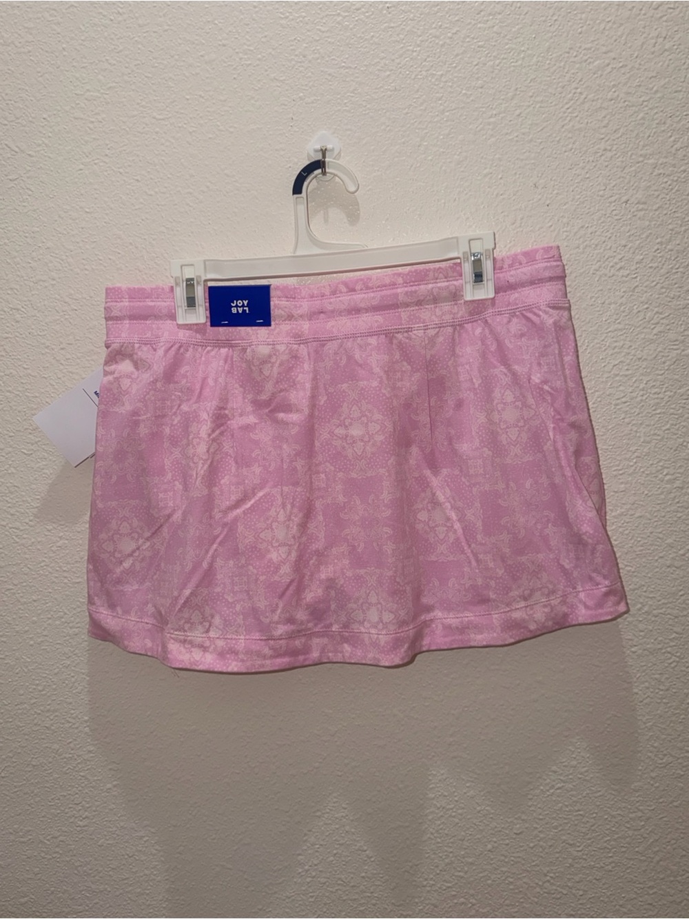 JoyLab Light Pink Patterned Drawstring Skort - Picture 5 of 5